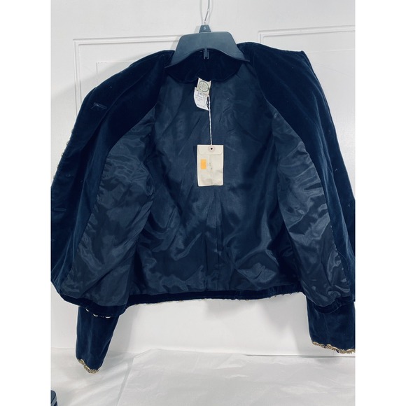 Vtg nwot J Jill 10 black velvet top jacket USA made Dressy Holiday Party - Picture 5 of 8